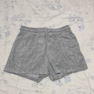 Active Lounge Wear Women Fleece Shorts (Size: S)